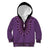 Purple African Dashiki With Fijian Tapa Pattern Kid Hoodie