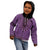 Purple African Dashiki With Fijian Tapa Pattern Kid Hoodie