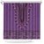 Purple African Dashiki With Fijian Tapa Pattern Shower Curtain