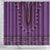 Purple African Dashiki With Fijian Tapa Pattern Shower Curtain