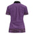 Purple African Dashiki With Fijian Tapa Pattern Women Polo Shirt