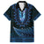 Blue African Dashiki With Aotearoa Maori Family Matching Long Sleeve Bodycon Dress and Hawaiian Shirt Paua Shell Mix Silver Fern