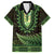 Lime Green African Dashiki With Aotearoa Maori Family Matching Summer Maxi Dress and Hawaiian Shirt Paua Shell Mix Silver Fern