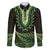 Lime Green African Dashiki With Aotearoa Maori Family Matching Tank Maxi Dress and Hawaiian Shirt Paua Shell Mix Silver Fern