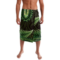 Lime Green African Dashiki With Aotearoa Maori Lavalava Paua Shell Mix Silver Fern LT14 Lime Green - Polynesian Pride