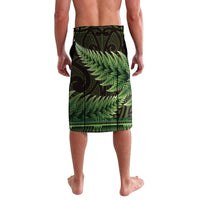 Lime Green African Dashiki With Aotearoa Maori Lavalava Paua Shell Mix Silver Fern LT14 - Polynesian Pride