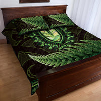 Lime Green African Dashiki With Aotearoa Maori Quilt Bed Set Paua Shell Mix Silver Fern LT14 - Polynesian Pride