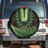 Lime Green African Dashiki With Aotearoa Maori Spare Tire Cover Paua Shell Mix Silver Fern LT14 Lime Green - Polynesian Pride