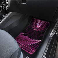 Pink African Dashiki With Aotearoa Maori Car Mats Paua Shell Mix Silver Fern LT14 - Polynesian Pride
