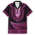 Pink African Dashiki With Aotearoa Maori Family Matching Summer Maxi Dress and Hawaiian Shirt Paua Shell Mix Silver Fern