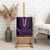 Purple African Dashiki With Aotearoa Maori Canvas Wall Art Paua Shell Mix Silver Fern