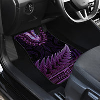 Purple African Dashiki With Aotearoa Maori Car Mats Paua Shell Mix Silver Fern LT14 - Polynesian Pride