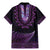 Purple African Dashiki With Aotearoa Maori Family Matching Mermaid Dress and Hawaiian Shirt Paua Shell Mix Silver Fern