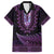 Purple African Dashiki With Aotearoa Maori Family Matching Short Sleeve Bodycon Dress and Hawaiian Shirt Paua Shell Mix Silver Fern