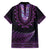 Purple African Dashiki With Aotearoa Maori Family Matching Short Sleeve Bodycon Dress and Hawaiian Shirt Paua Shell Mix Silver Fern