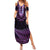 Purple African Dashiki With Aotearoa Maori Family Matching Summer Maxi Dress and Hawaiian Shirt Paua Shell Mix Silver Fern