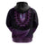 Purple African Dashiki With Aotearoa Maori Hoodie Paua Shell Mix Silver Fern