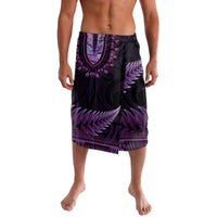 Purple African Dashiki With Aotearoa Maori Lavalava Paua Shell Mix Silver Fern LT14 Purple - Polynesian Pride