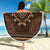 Brown African Dashiki With Tonga Ngatu Pattern Beach Blanket