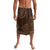 Brown African Dashiki With Tonga Ngatu Pattern Lavalava