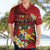 Personalised Tonga Emancipation Day Hawaiian Shirt Tongan Ngatu Pattern - Red Version