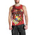 Personalised Tonga Emancipation Day Men Tank Top Tongan Ngatu Pattern - Red Version