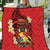 Personalised Tonga Emancipation Day Quilt Tongan Ngatu Pattern - Red Version