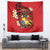 Personalised Tonga Emancipation Day Tapestry Tongan Ngatu Pattern - Red Version