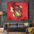 Personalised Tonga Emancipation Day Tapestry Tongan Ngatu Pattern - Red Version