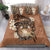 Personalised Tonga Emancipation Day Bedding Set Tongan Ngatu Pattern - Brown Version