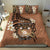 Personalised Tonga Emancipation Day Bedding Set Tongan Ngatu Pattern - Brown Version