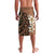 Personalised Tonga Emancipation Day Lavalava Tongan Ngatu Pattern - Brown Version