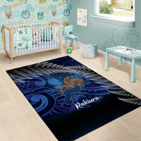 New Zealand Stewart Island Area Rug Rakiura Kiwi Maori Glowing Sky