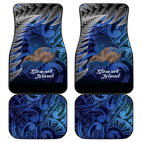 New Zealand Stewart Island Car Mats Rakiura Kiwi Maori Glowing Sky