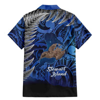 New Zealand Stewart Island Family Matching Mermaid Dress and Hawaiian Shirt Rakiura Kiwi Maori Glowing Sky