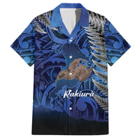 New Zealand Stewart Island Family Matching Off The Shoulder Long Sleeve Dress and Hawaiian Shirt Rakiura Kiwi Maori Glowing Sky