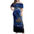 New Zealand Stewart Island Family Matching Off Shoulder Maxi Dress and Hawaiian Shirt Rakiura Kiwi Maori Glowing Sky