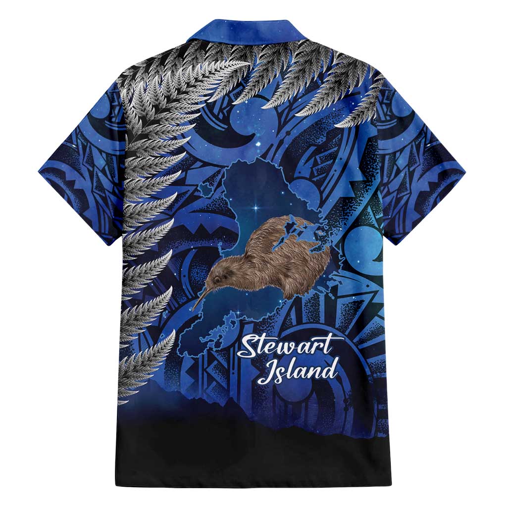 New Zealand Stewart Island Family Matching Puletasi and Hawaiian Shirt Rakiura Kiwi Maori Glowing Sky