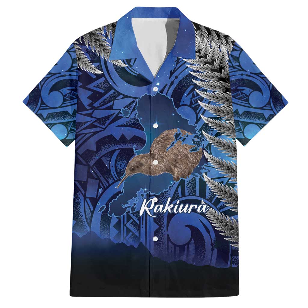 New Zealand Stewart Island Hawaiian Shirt Rakiura Kiwi Maori Glowing Sky