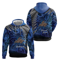 New Zealand Stewart Island Hoodie Rakiura Kiwi Maori Glowing Sky