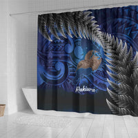New Zealand Stewart Island Shower Curtain Rakiura Kiwi Maori Glowing Sky