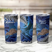 New Zealand Stewart Island Tumbler Cup Rakiura Kiwi Maori Glowing Sky