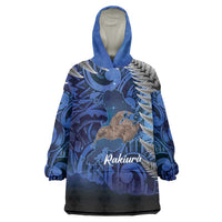 New Zealand Stewart Island Wearable Blanket Hoodie Rakiura Kiwi Maori Glowing Sky