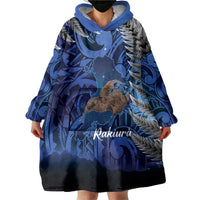 New Zealand Stewart Island Wearable Blanket Hoodie Rakiura Kiwi Maori Glowing Sky