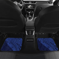 Personalised Guam Liberation Day Car Mats Happy 80th Anniversary Fish Hook Mix Tropical Flowers LT14 Set 2pcs - Back Blue - Polynesian Pride