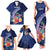 Personalised Guam Liberation Day Family Matching Tank Maxi Dress and Hawaiian Shirt Happy 80th Anniversary Fish Hook Mix Tropical Flowers