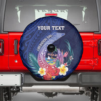 Personalised Guam Liberation Day Spare Tire Cover Happy 80th Anniversary Fish Hook Mix Tropical Flowers LT14 - Polynesian Pride