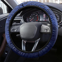 Guam Liberation Day Steering Wheel Cover Happy 80th Anniversary Fish Hook Mix Tropical Flowers LT14 - Polynesian Pride