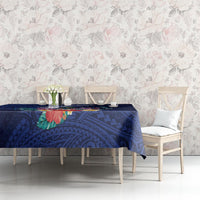 Personalised Guam Liberation Day Tablecloth Happy 80th Anniversary Fish Hook Mix Tropical Flowers LT14 - Polynesian Pride