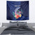 Personalised Guam Liberation Day Tapestry Happy 80th Anniversary Fish Hook Mix Tropical Flowers